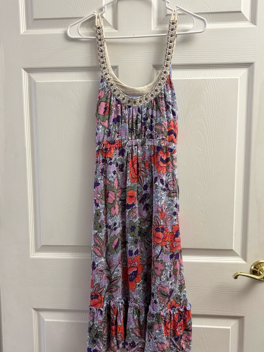 Vintage Free People Babydoll Style Cottagecore Flowy Floral Dress
